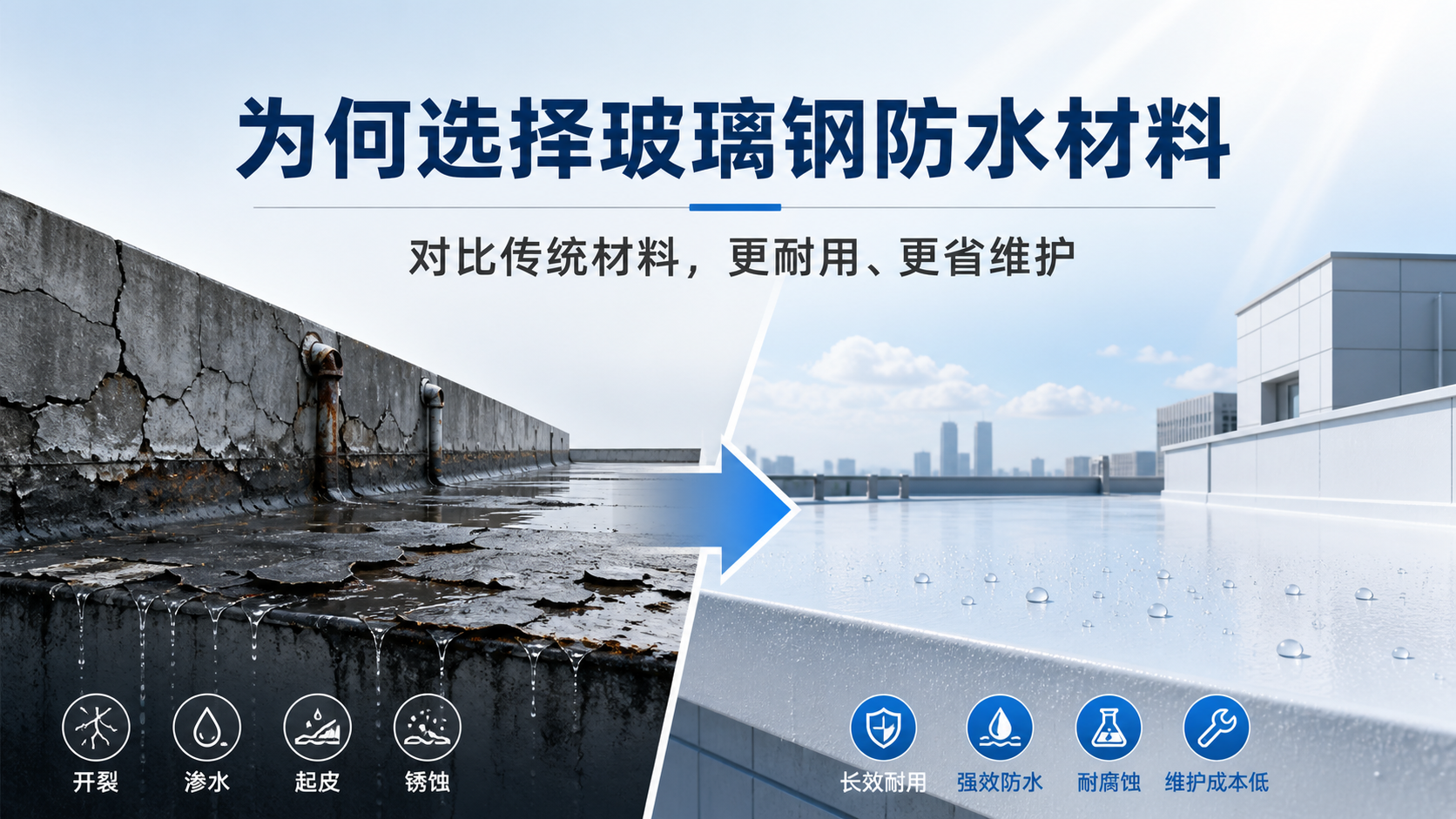 在达州，为何选择玻璃钢防水材料而非传统材料
